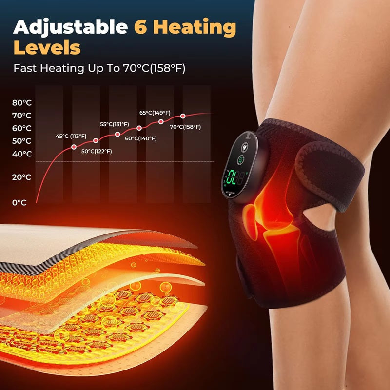 Wärmeunterlage für Knie mit intelligenter Temperaturregelung – 3-in-1