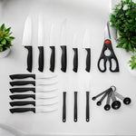 22-teiliges Messerset mit Block