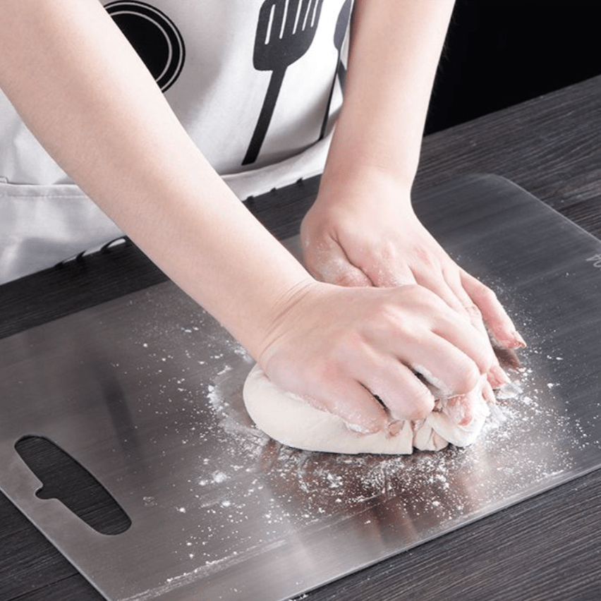 TitanGrip - Antibacterial, Non-Slip Stainless Steel Cutting Board
