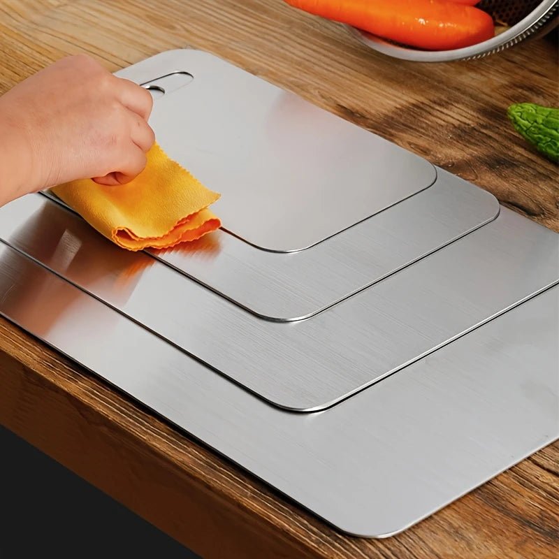 TitanGrip - Antibacterial, Non-Slip Stainless Steel Cutting Board