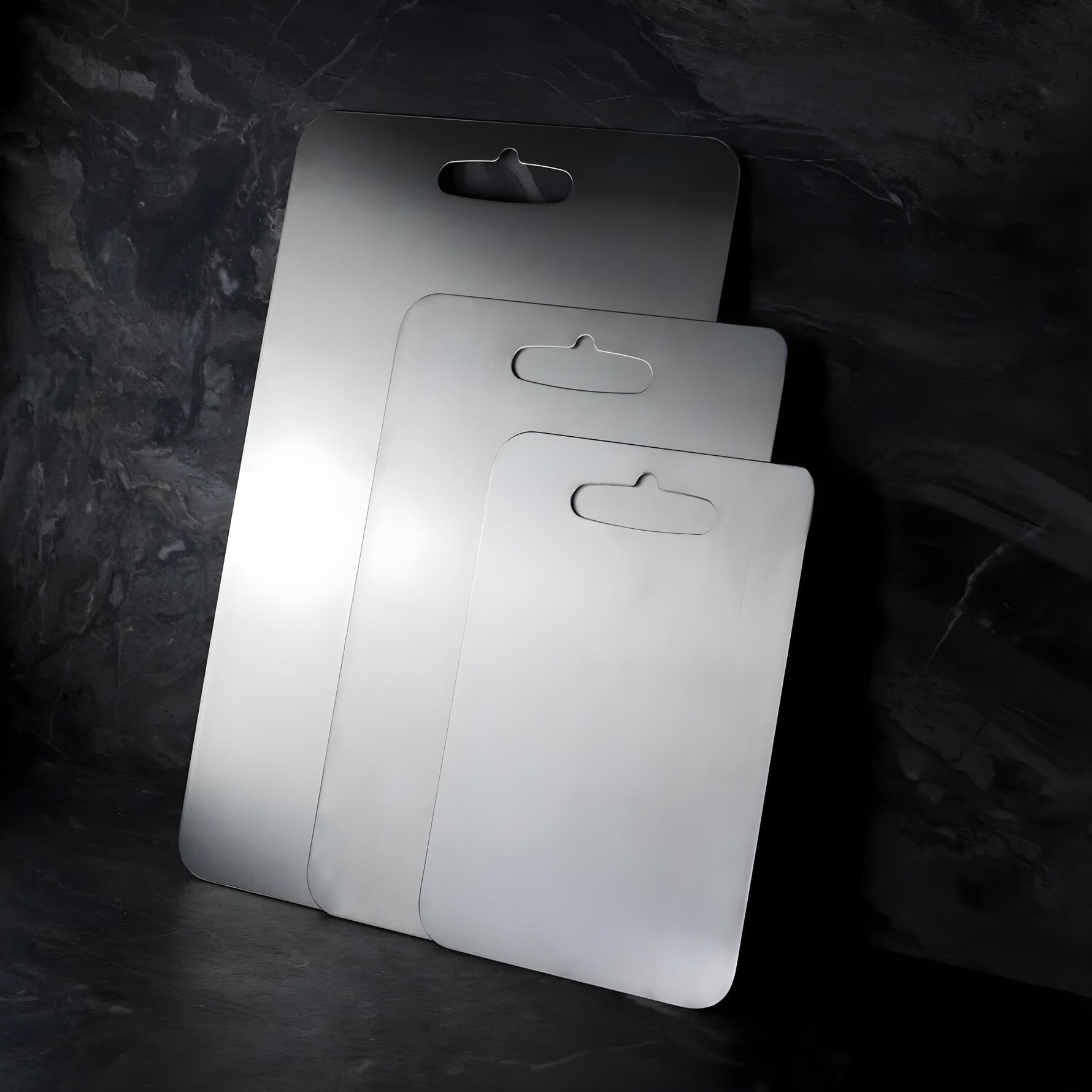 TitanGrip - Antibacterial, Non-Slip Stainless Steel Cutting Board