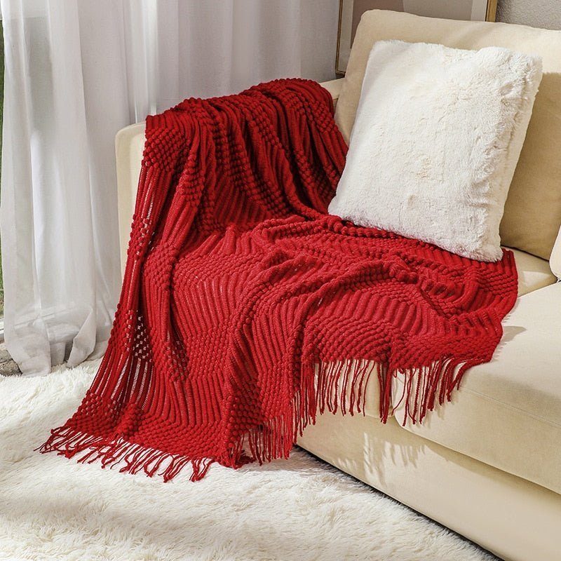 Cozy Knitted Blanket for Your Feel-Good Home