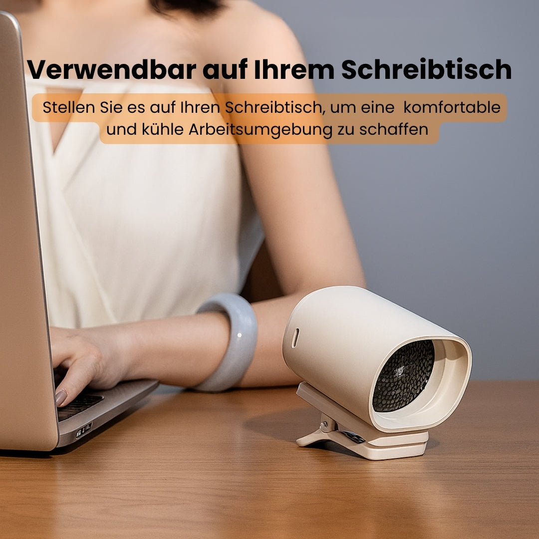Kompakter Mini Clip Ventilator für erfrischende Kühle