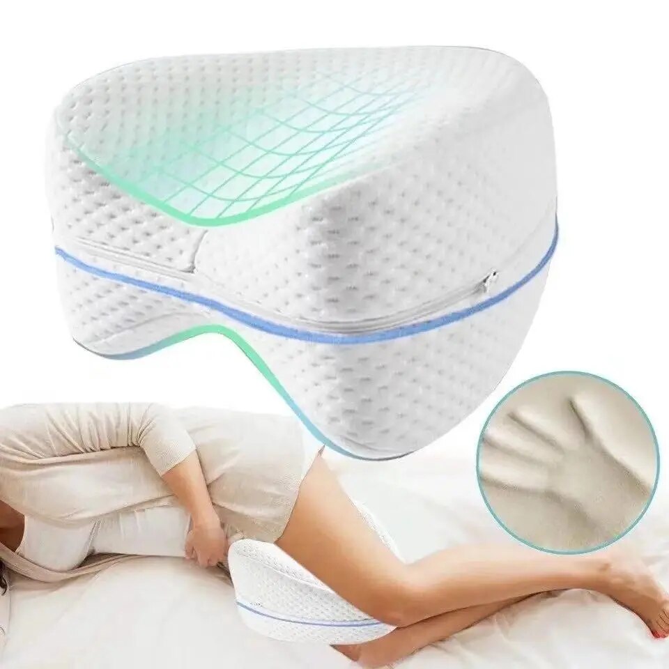 Ergonomic sleeping pillow for optimal back comfort