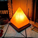 Harmonische Salzlampe mit Pyramiden-Design