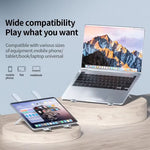 Faltbarer Laptopständer mit 360° drehbaren Lüftern und höhenverstellbar