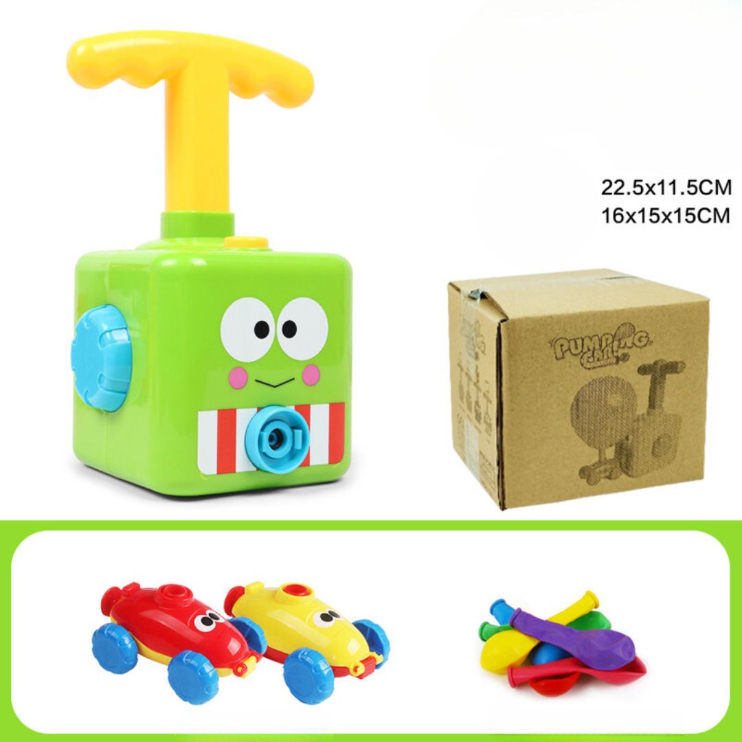 Spielzeugbox mit Luftballons
