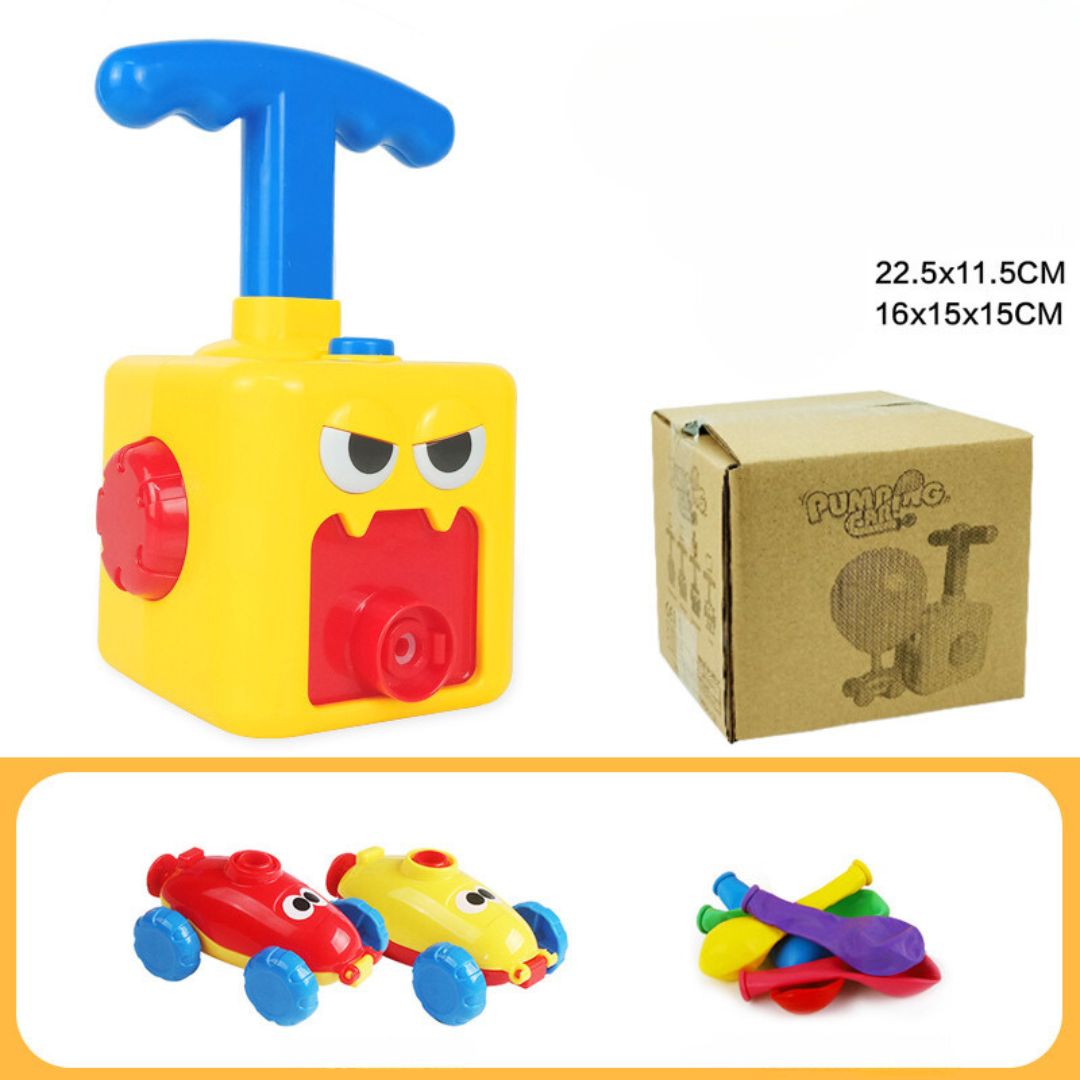 Spielzeugbox mit Luftballons