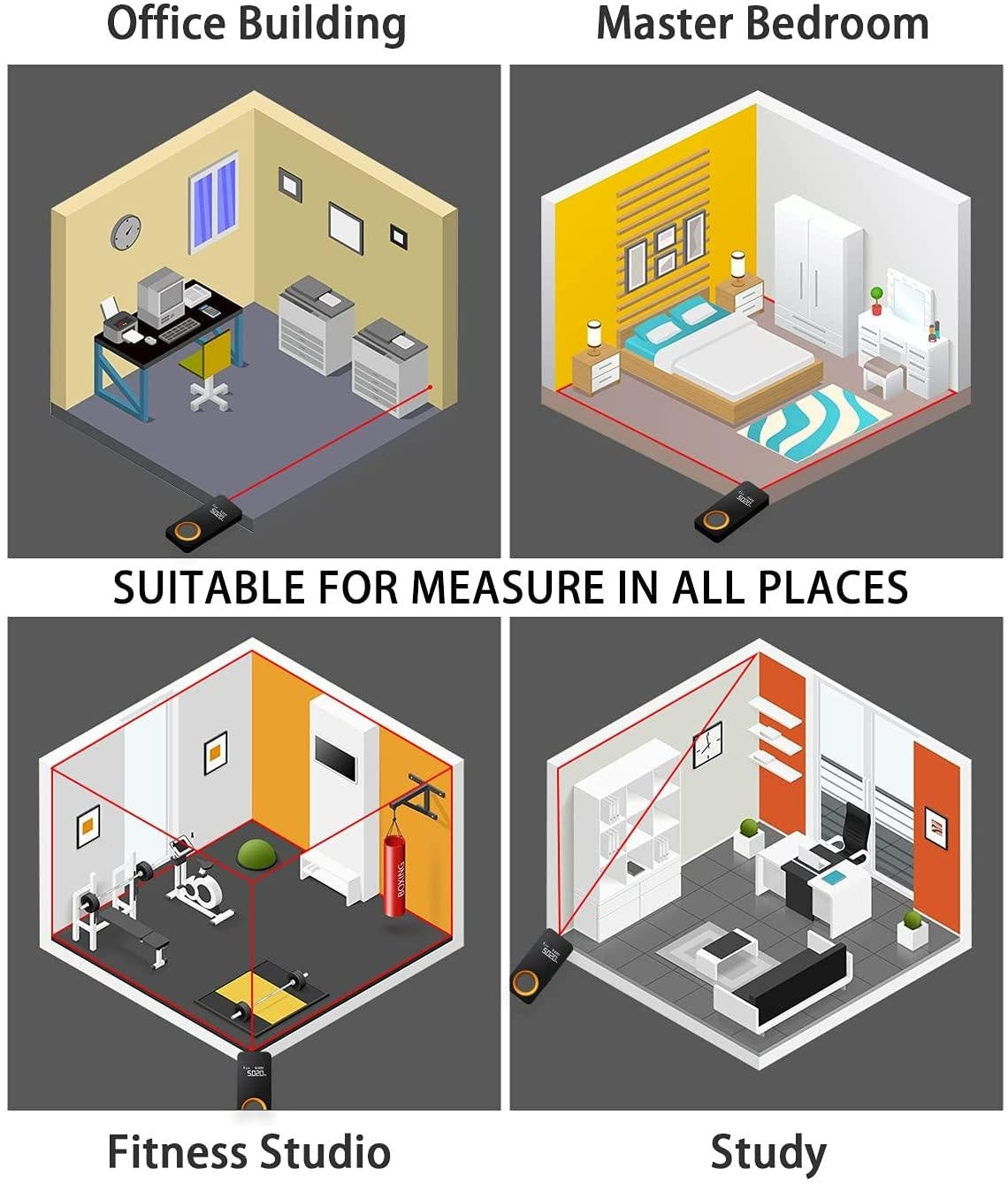 30M Digitales Laser-Messgerät | SmartMeasure