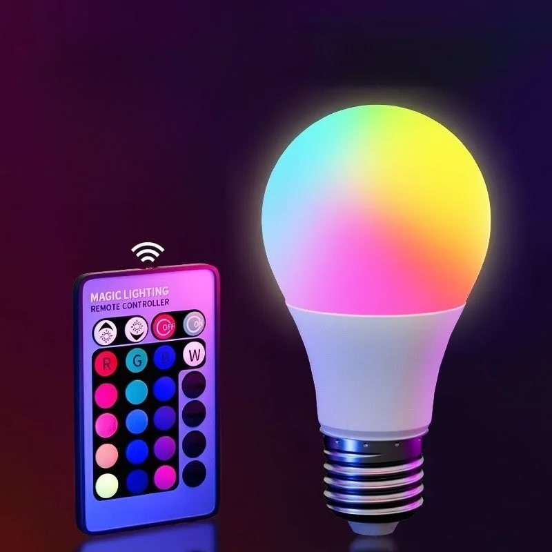 RGB E27 LED Lampe mit Fernbedienung für jede Stimmung