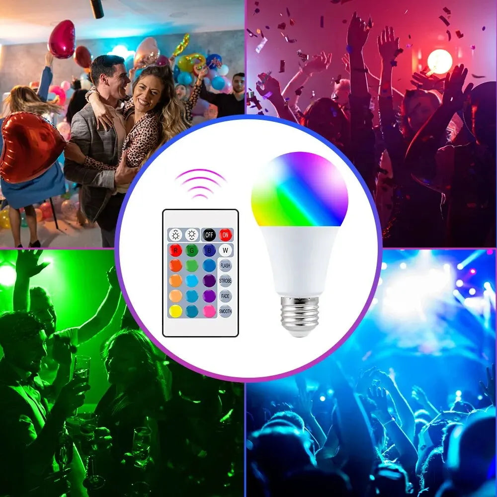RGB E27 LED Lampe mit Fernbedienung für jede Stimmung