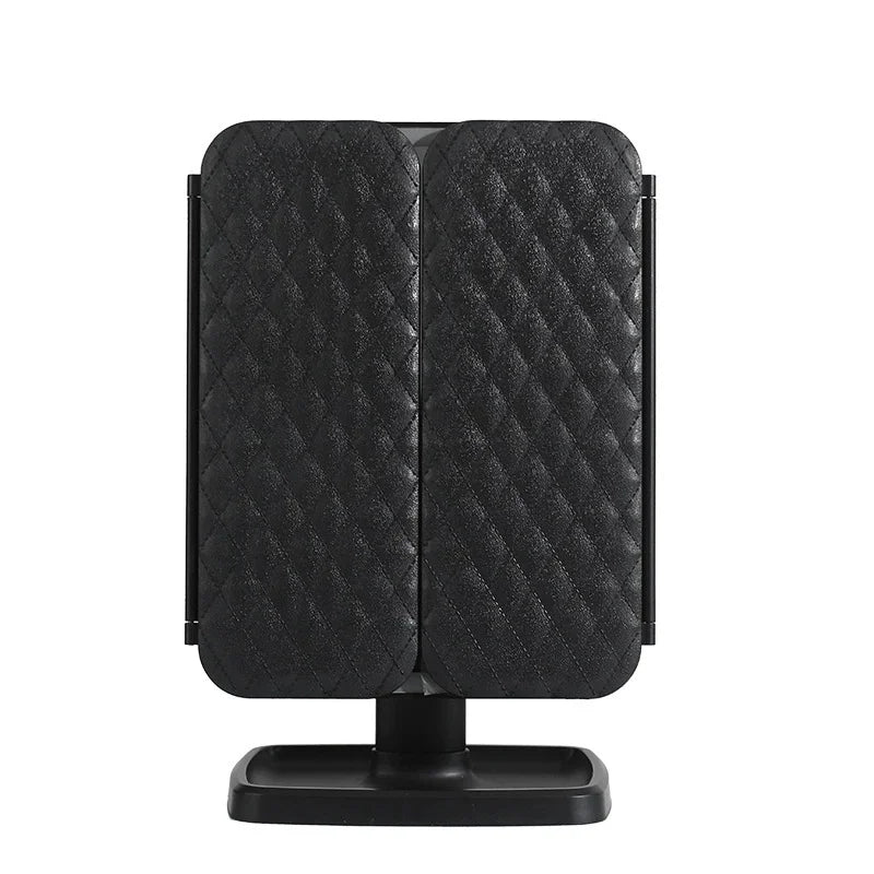 Tri-Fold Vanity Mirror with LED Lighting – 3 Color Modes
