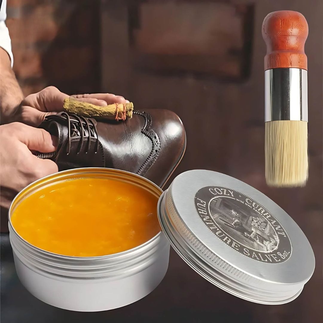 Lederpflegebalsam mit Applikationspinsel – Frisch und Schutz