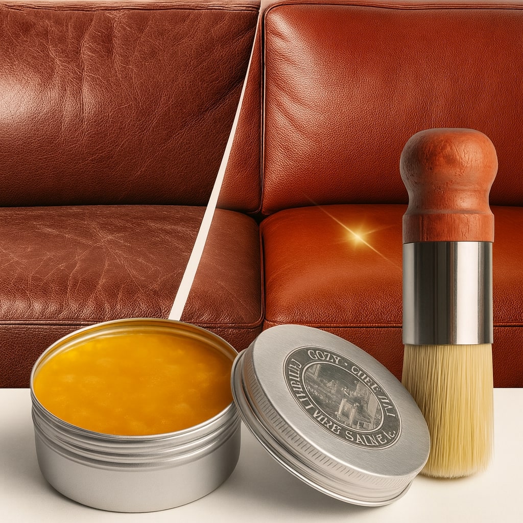 Lederpflegebalsam mit Applikationspinsel – Frisch und Schutz