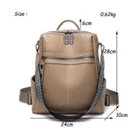 Elegant genuine leather backpack for stylish adventures