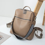 Elegant genuine leather backpack for stylish adventures