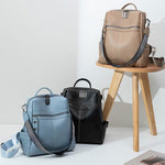 Elegant genuine leather backpack for stylish adventures