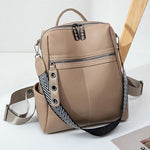 Elegant genuine leather backpack for stylish adventures