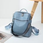 Elegant genuine leather backpack for stylish adventures