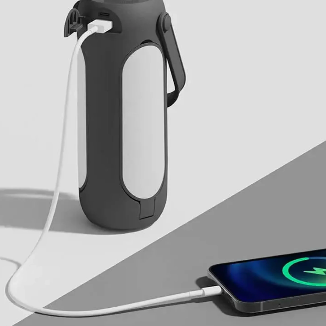 Vielseitige Campinglampe mit Powerbank für jedes Abenteuer