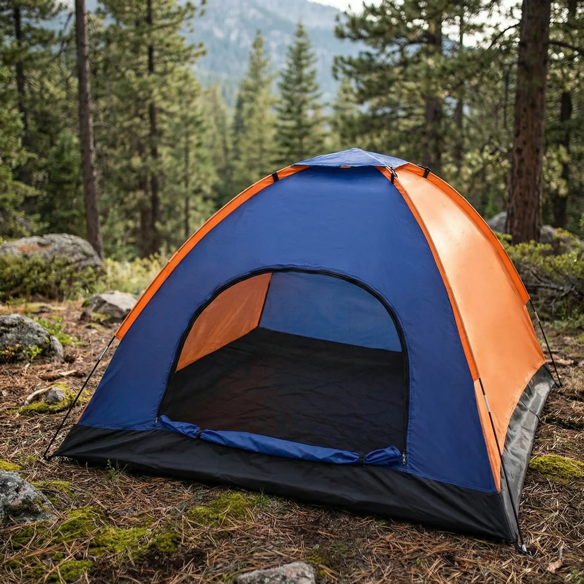 Lightweight Dome Tent for 3-4 People - Ideal for Outdoor Camping