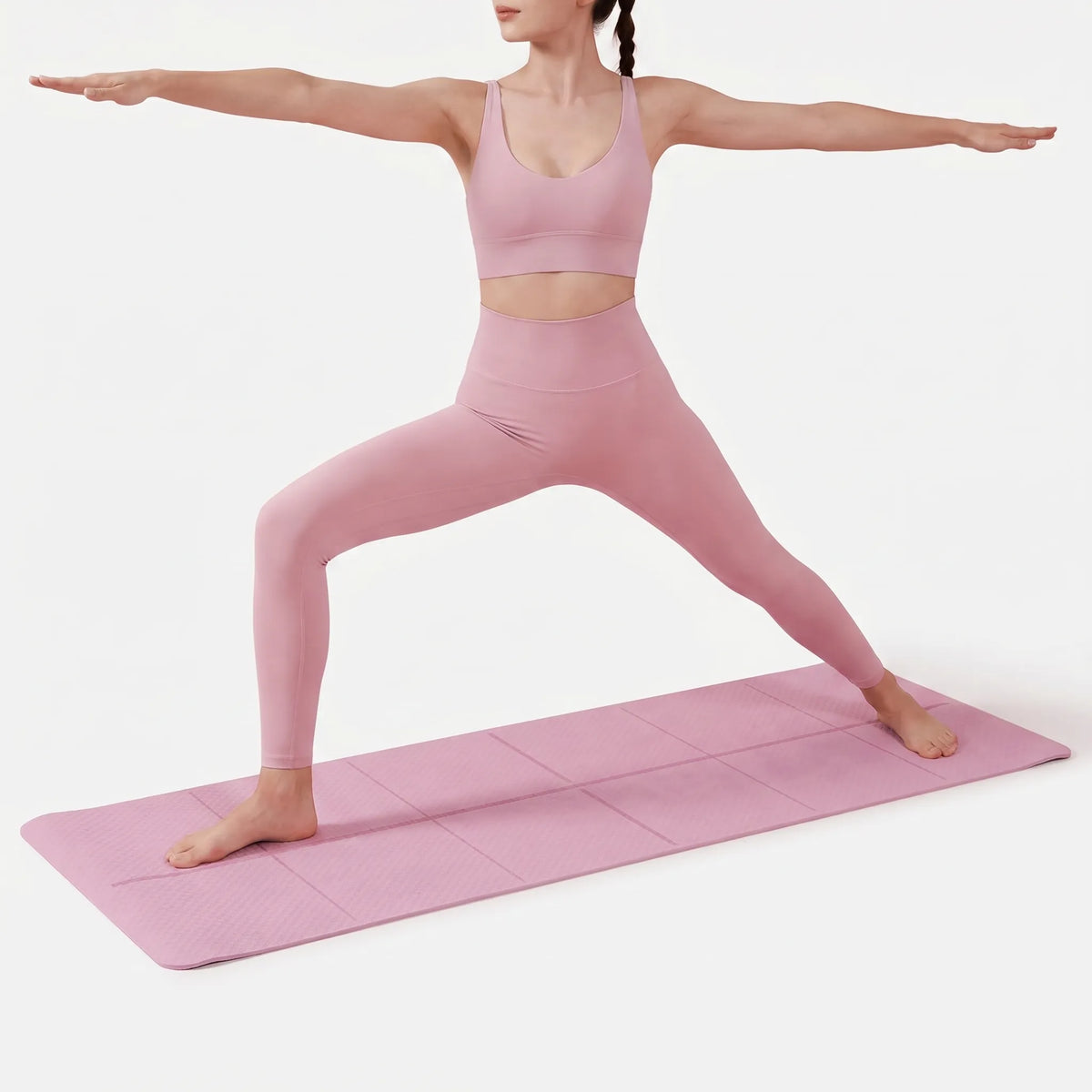Yoga and Pilates Mat - Lightweight Fitness Exercise Surface