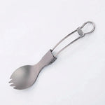Titanium Spork for Camping and Hiking - Foldable Unisex Design