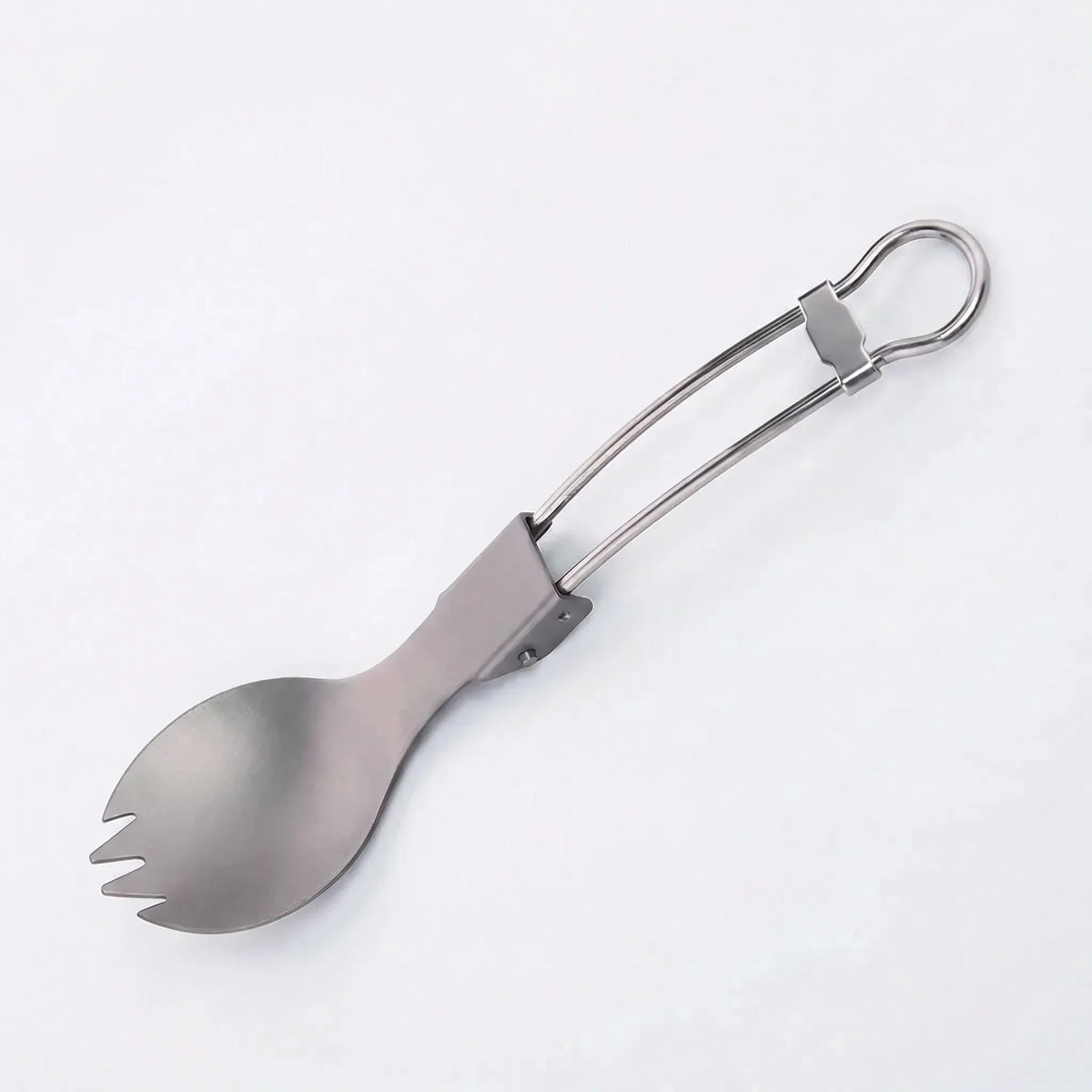 Titanium Spork for Camping and Hiking - Foldable Unisex Design