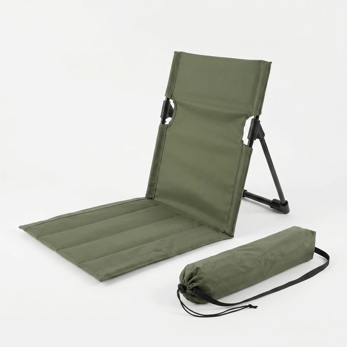 Lightweight Outdoor Chair with Back Support – Portable Ground Seating