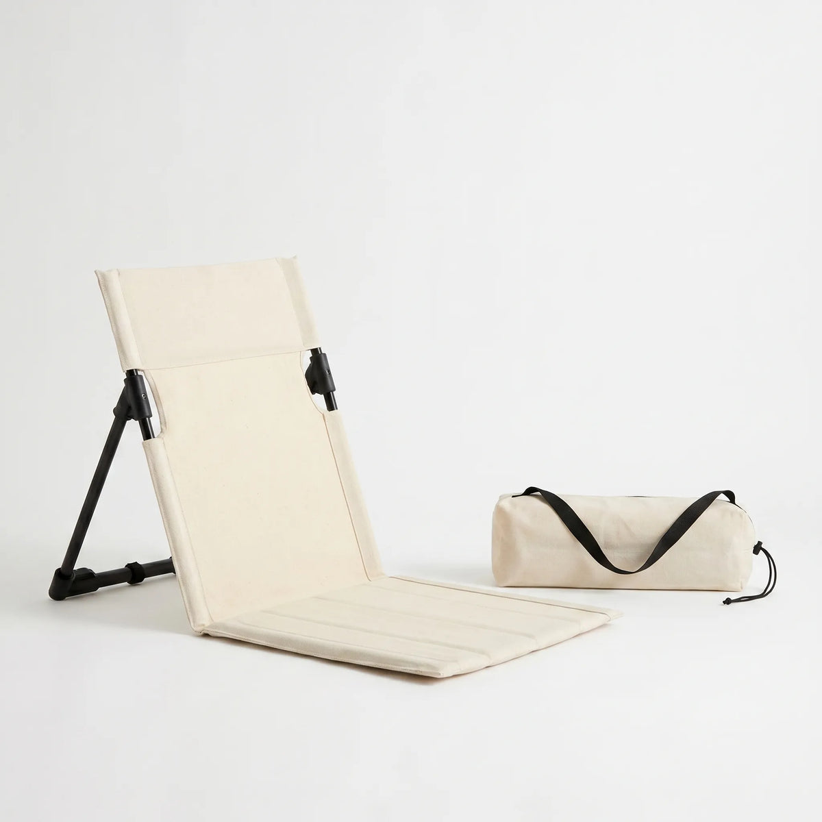 Lightweight Outdoor Chair with Back Support – Portable Ground Seating