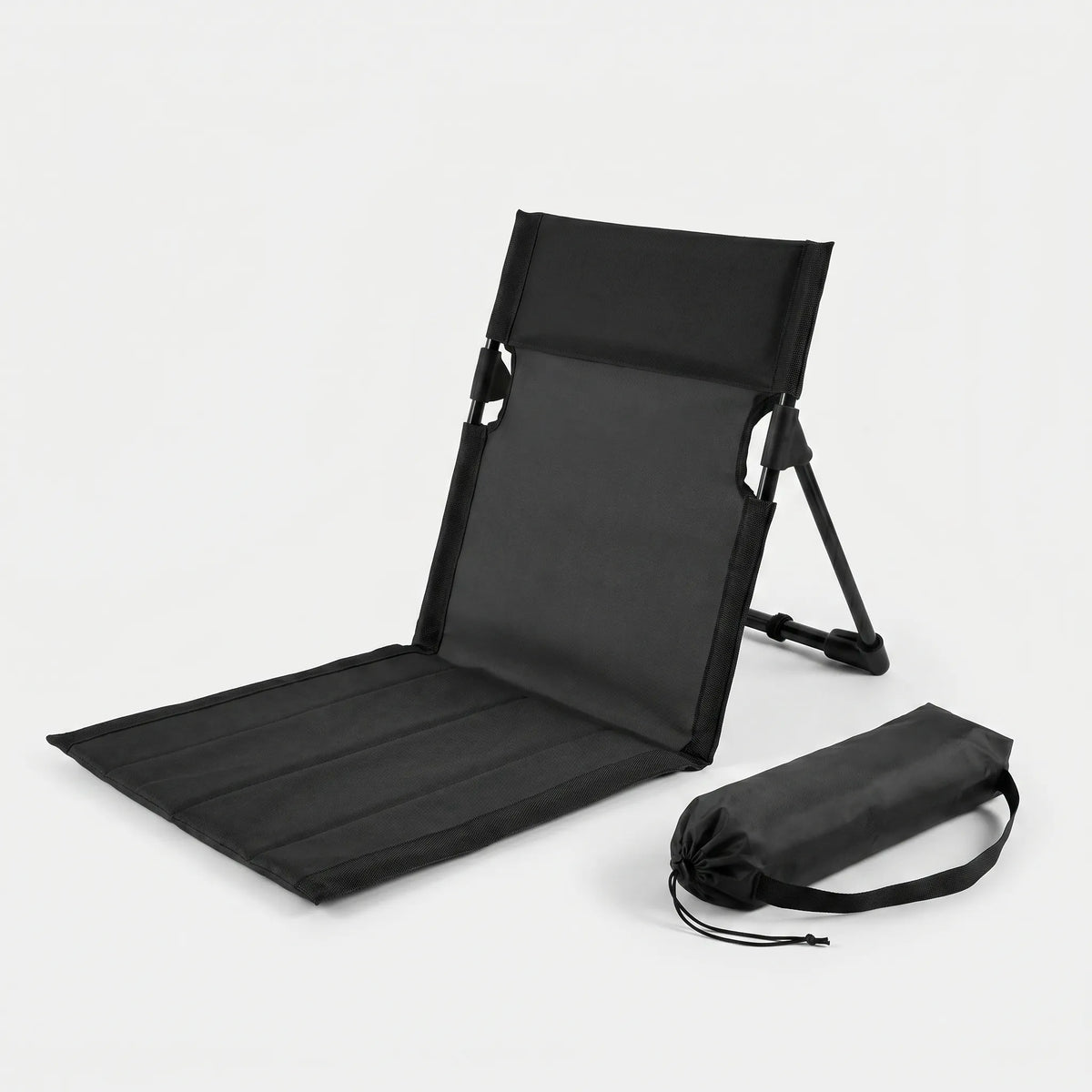 Lightweight Outdoor Chair with Back Support – Portable Ground Seating