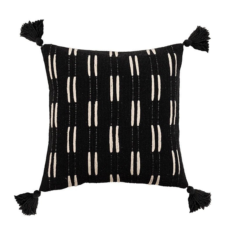 Chic Cushion Cover with Fringes for Stylish Accents