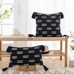 Chic Cushion Cover with Fringes for Stylish Accents