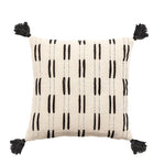 Chic Cushion Cover with Fringes for Stylish Accents