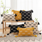 Chic Cushion Cover with Fringes for Stylish Accents