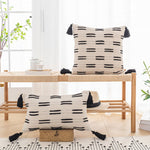 Chic Cushion Cover with Fringes for Stylish Accents