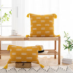 Chic Cushion Cover with Fringes for Stylish Accents