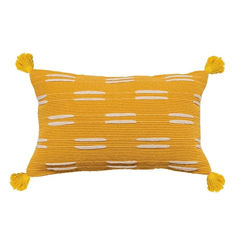 Chic Cushion Cover with Fringes for Stylish Accents