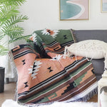 Colorful throw blanket with a stylish design
