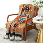 Colorful throw blanket with a stylish design
