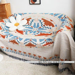 Colorful throw blanket with a stylish design