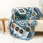 Colorful throw blanket with a stylish design