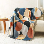 Colorful throw blanket with a stylish design