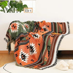 Colorful throw blanket with a stylish design