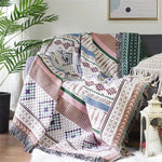 Colorful throw blanket with a stylish design