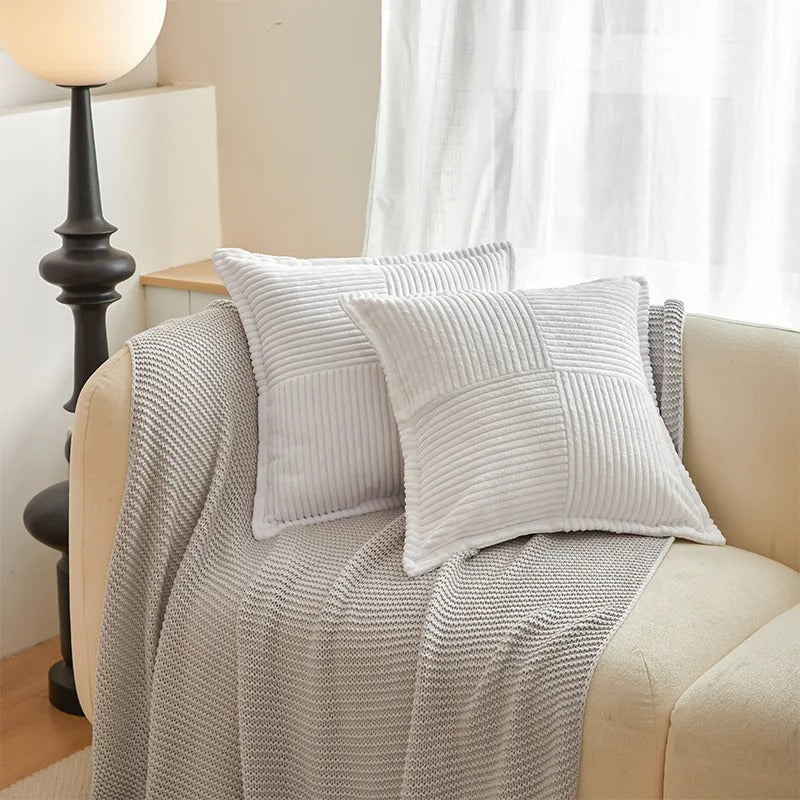 Stylish Striped Pillowcases in Modern Boho Style for Your Home