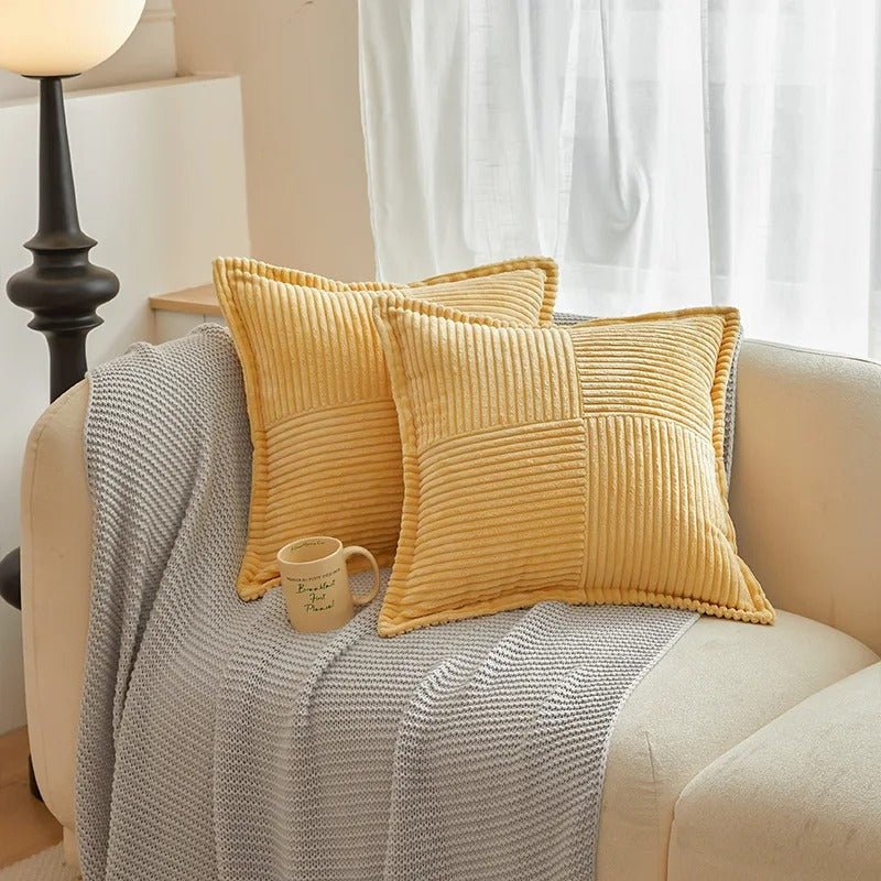 Stylish Striped Pillowcases in Modern Boho Style for Your Home