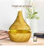 Aroma-Luftbefeuchter aus Holz – 500 ml mit LED-Stimmungsbeleuchtung