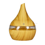 Aroma-Luftbefeuchter aus Holz – 500 ml mit LED-Stimmungsbeleuchtung