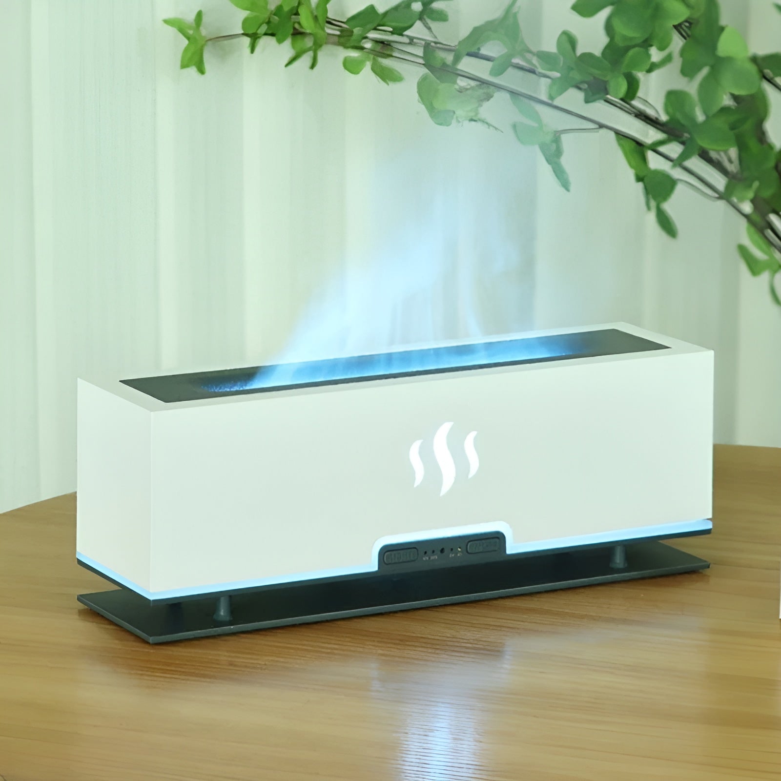 3-in-1 Luftbefeuchter mit Flammlampe und Aroma – AtmosphereMist